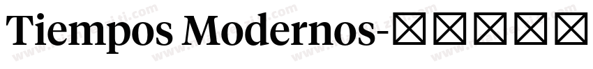 Tiempos Modernos字体转换